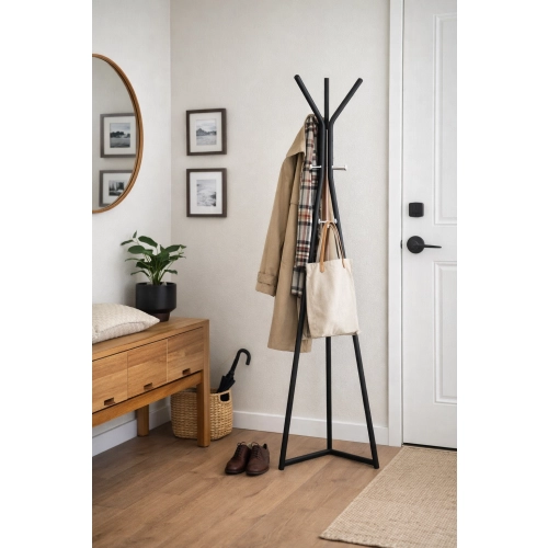 Wieszak Stojący Czarny